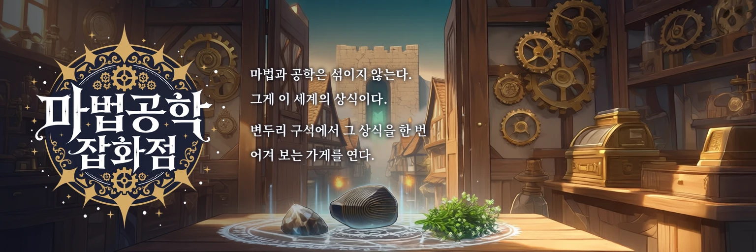 마법공학 잡화점. 마법과 공학은 섞이지 않는다. 그게 이 세계의 상식이다.